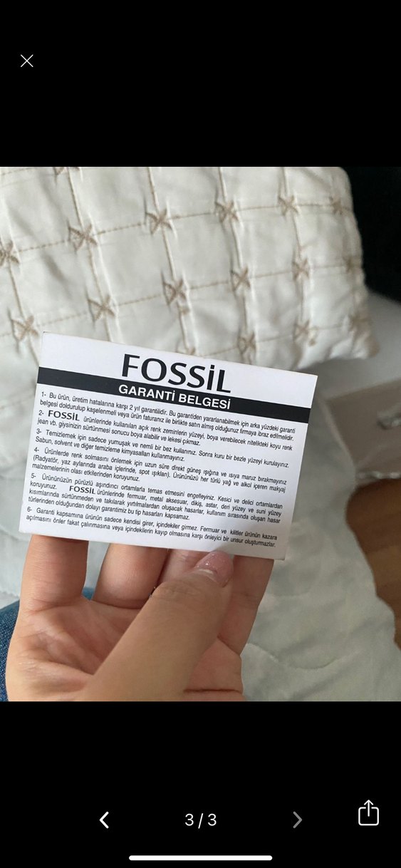 Etiketli Boyner fossil çanta - Görsel 3