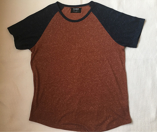 Pull&Bear; Kahverengi Lacivert Tshirt