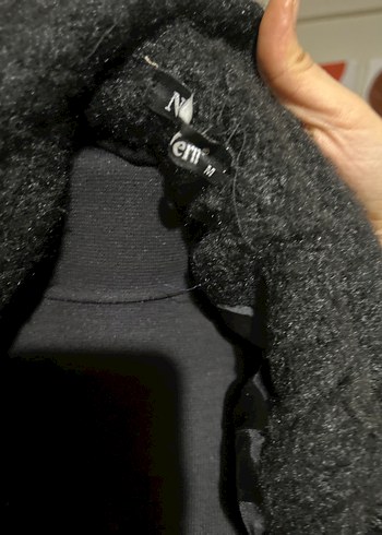 Siyah Tek Düğmeli Kaban - Görsel 4