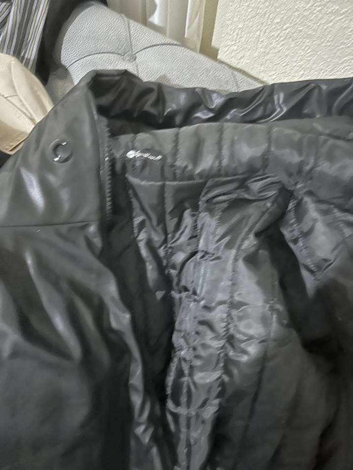 Siyah Deri Kadın Ceket - Görsel 4