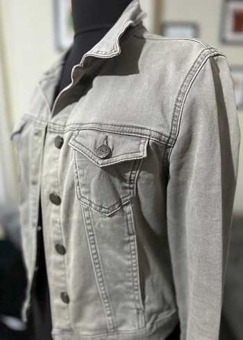 Kadın Düğmeli Denim Ceket - Görsel 2