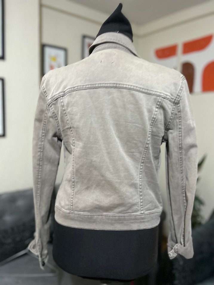 Kadın Düğmeli Denim Ceket - Görsel 3