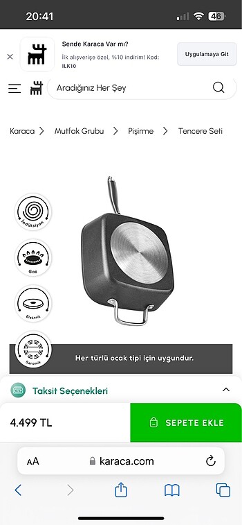 Beden Karaca tencere seti