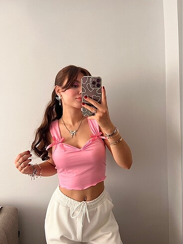Sheinside Pink Crop Top