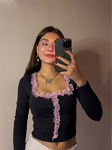 PİNK DETAİL BLOUSE
