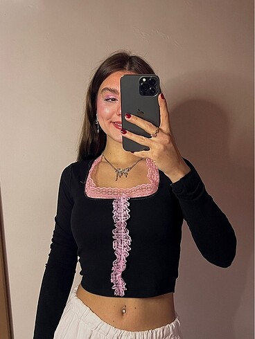 PİNK DETAİL BLOUSE
