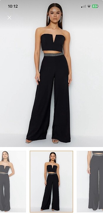 xs Beden Taş kemer detaylı pantalon