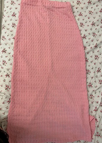 Zara Pembe Tek Omuzlu alt üst etekli takım