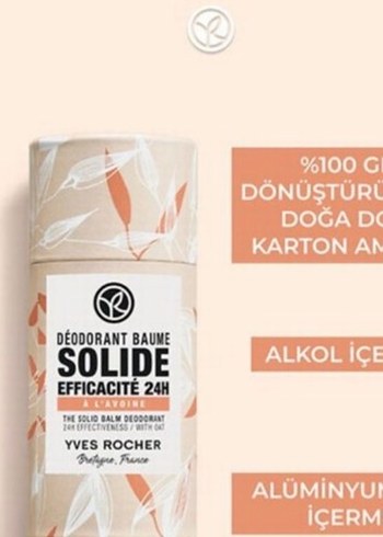 Yves Rocher Katı Deodorant 24 Saat Etkili roll on mumlu - Görsel 2