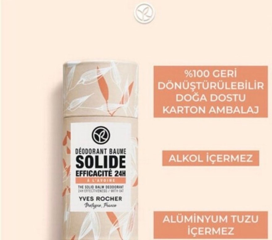 Yves Rocher Katı Deodorant 24 Saat Etkili roll on mumlu - Görsel 2
