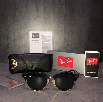 Ray-Ban RB4246 901 51-19 CLUBROUND Unisex Güneş Gözlüğü