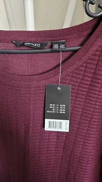 s Beden Bordo Triko Elbise