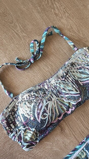 Aqua Çok Renkli Mavi Bikini Takımı