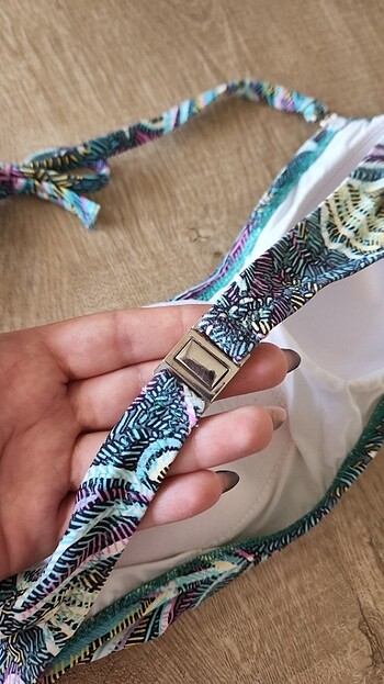 38 Beden Çok Renkli Mavi Bikini Takımı