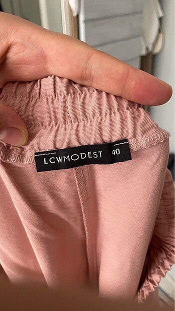 LC Waikiki Pudra keten pantolon