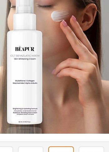 BEAPUR Cilt Beyazlatıcı Krem 60 ml - Görsel 4