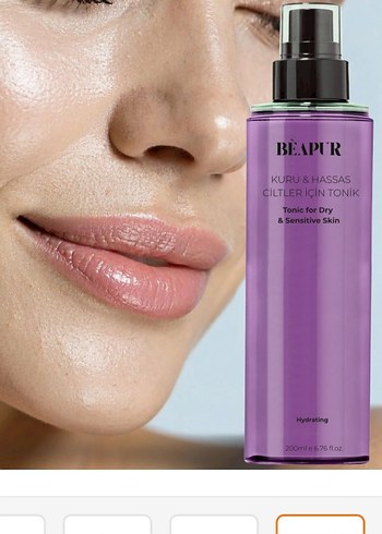 Beapur Kuru ve Hassas Ciltler için Nemlendirici Tonik 200 ml - Görsel 4
