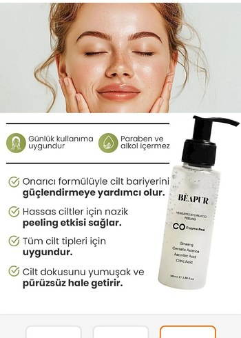 Beapur Centella Asiatica Özlü Yüz Peeling 100 ml - Görsel 3
