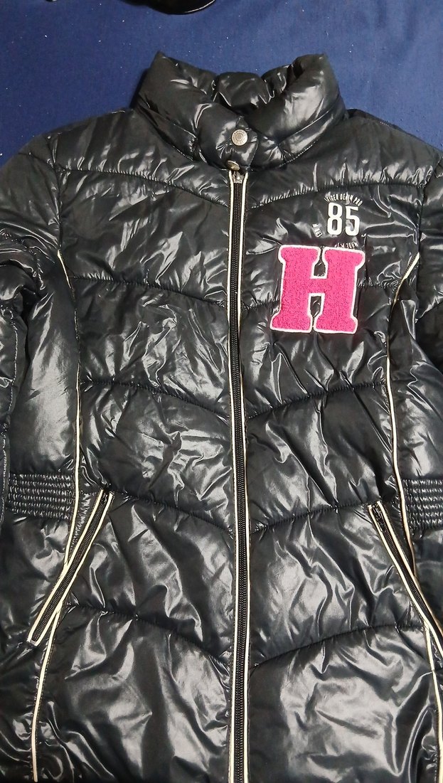 Siyah Fermuarlı Kadın Kışlık Mont şapkası yok - Görsel 2