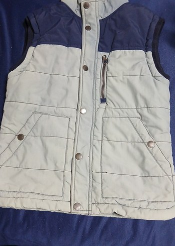 Erkek Gri Kolsuz Yelek - Görsel 2