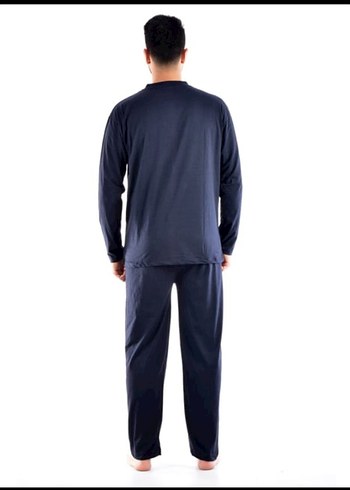 Erkek Gri Uzun Kollu Regular Fit Pijama Takımı - Görsel 3