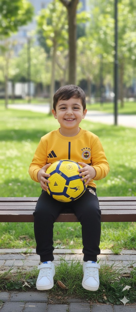 Fenerbahçe Sarı Sweatshirt ve Siyah Eşofman Takımı - Görsel 2