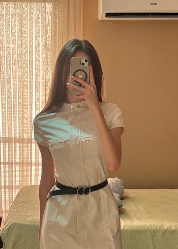 s Beden camel Renk Zara Model Bej Dar Elbise