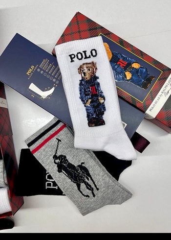 Polo Ralph Lauren Polo Baskili Uzun Erkek Corap Seti