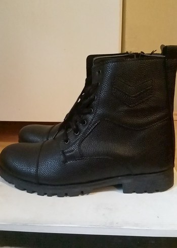 Siyah deri çavuş botu - Görsel 2