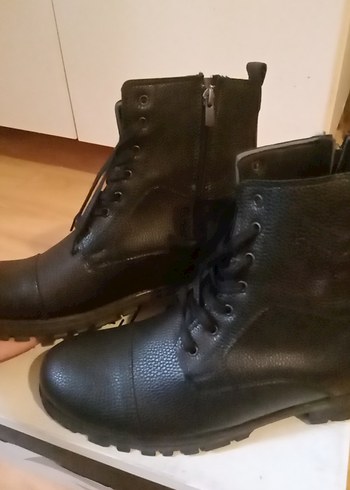 Siyah deri çavuş botu - Görsel 3