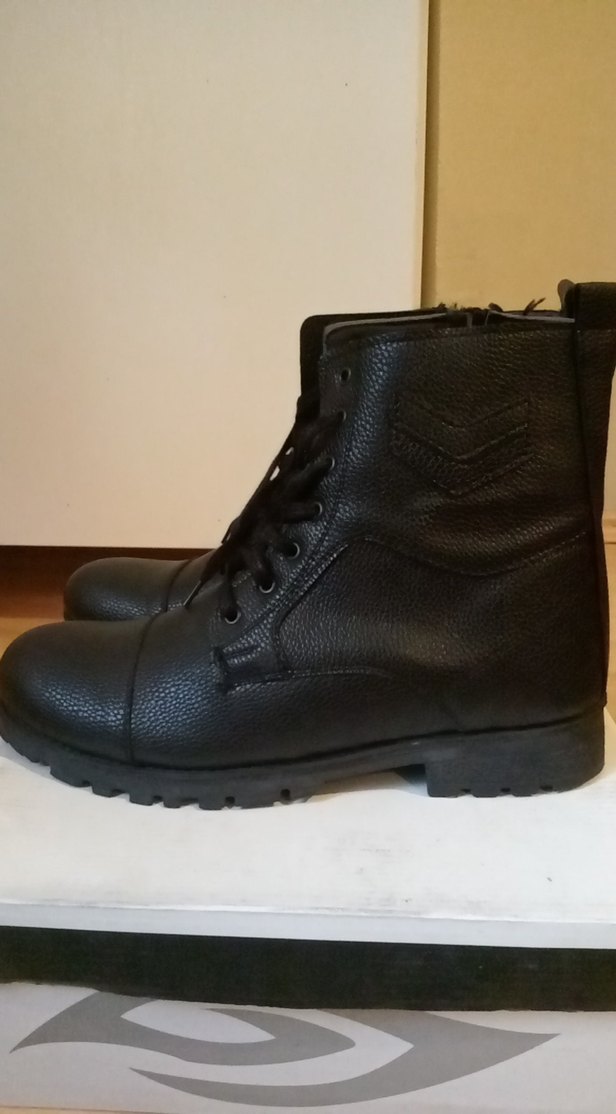 Siyah deri çavuş botu - Görsel 2