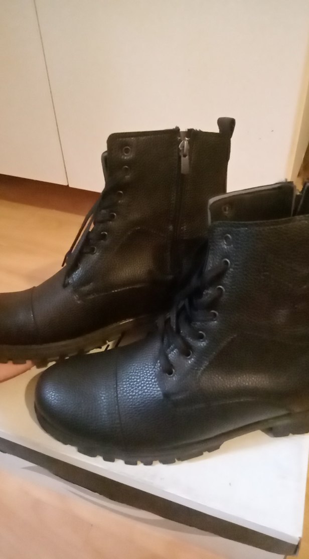 Siyah deri çavuş botu - Görsel 3