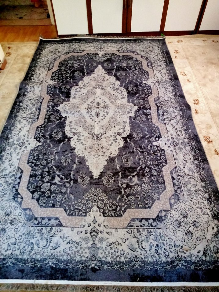 Diger Gri Desenli Klasik Halı - Görsel 2