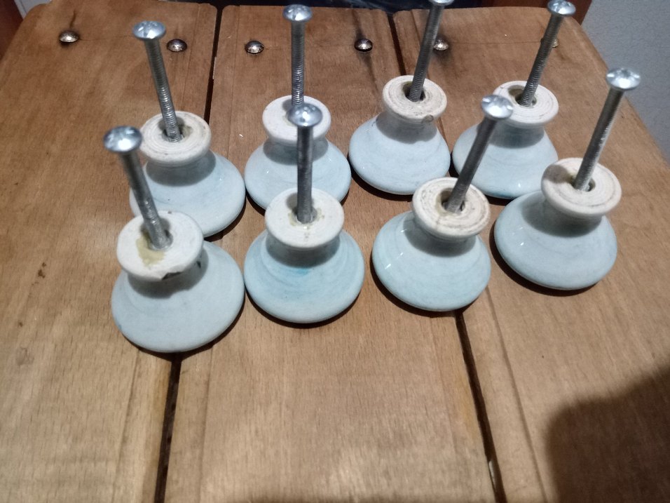 Pastel Turkuaz Seramik Dolap Kulpları - Görsel 3