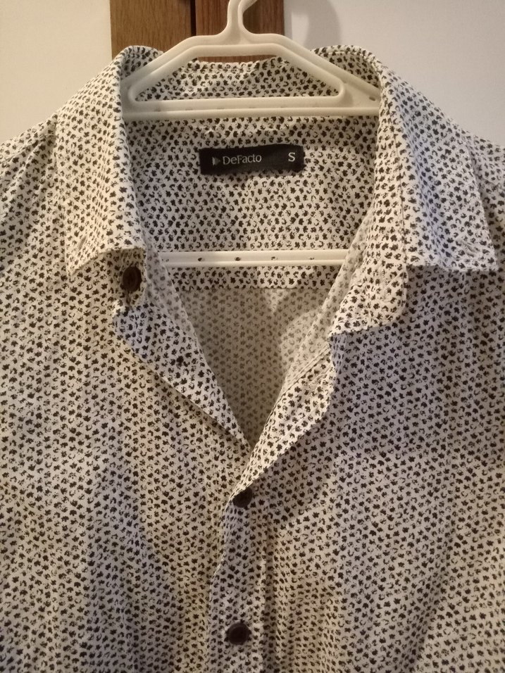 siyah beyaz DeFacto gömlek - Görsel 2