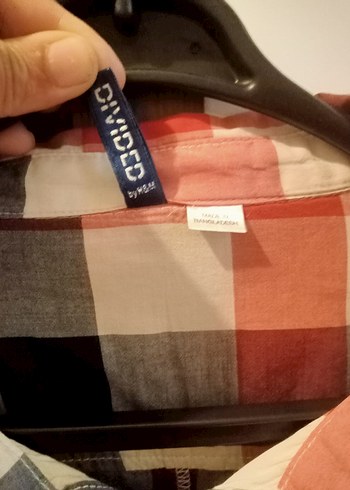 H&M ekoseli gömlek - Görsel 4