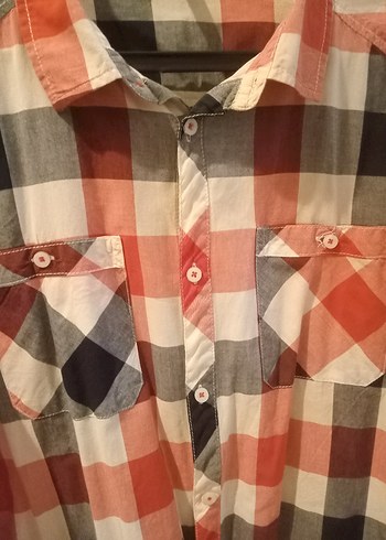 H&M ekoseli gömlek - Görsel 2