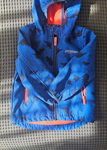 Erkek Çocuk Mavi Baskılı Fermuarlı Ceket - Görsel 2