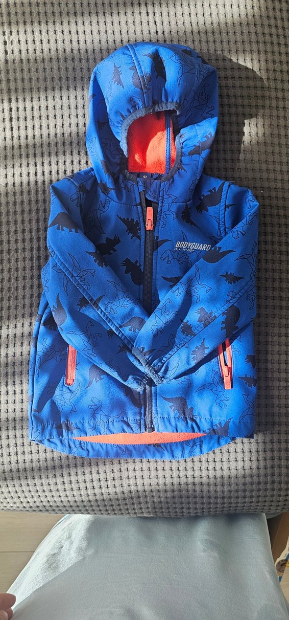 Erkek Çocuk Mavi Baskılı Fermuarlı Ceket - Görsel 2