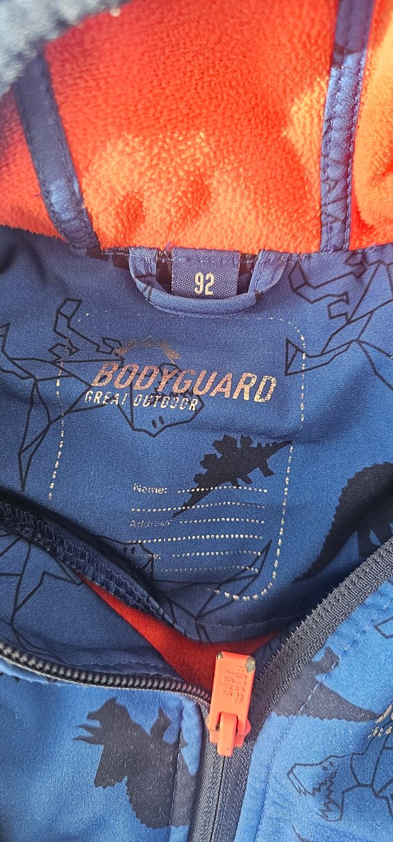 Erkek Çocuk Mavi Baskılı Fermuarlı Ceket - Görsel 3