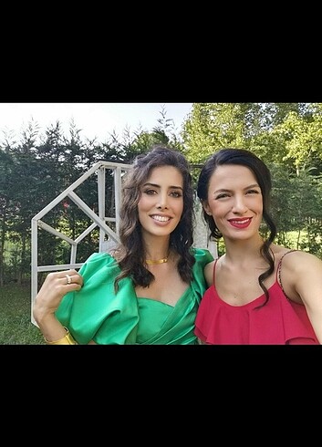 Adl isik saten elbise - Görsel 2