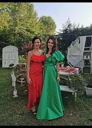 Adl isik saten elbise - Görsel 4