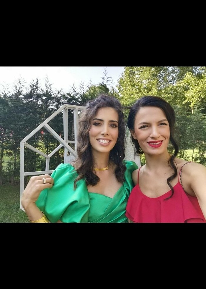 Adl isik saten elbise - Görsel 2