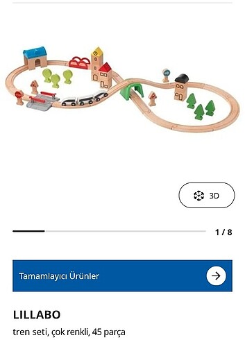 Ikea tren seti ve pilli lokomotifi