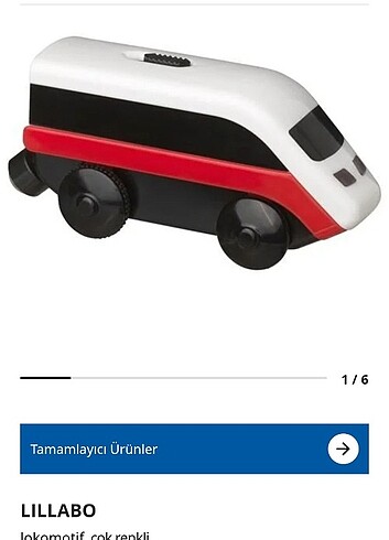 Ikea Ikea tren seti ve pilli lokomotifi