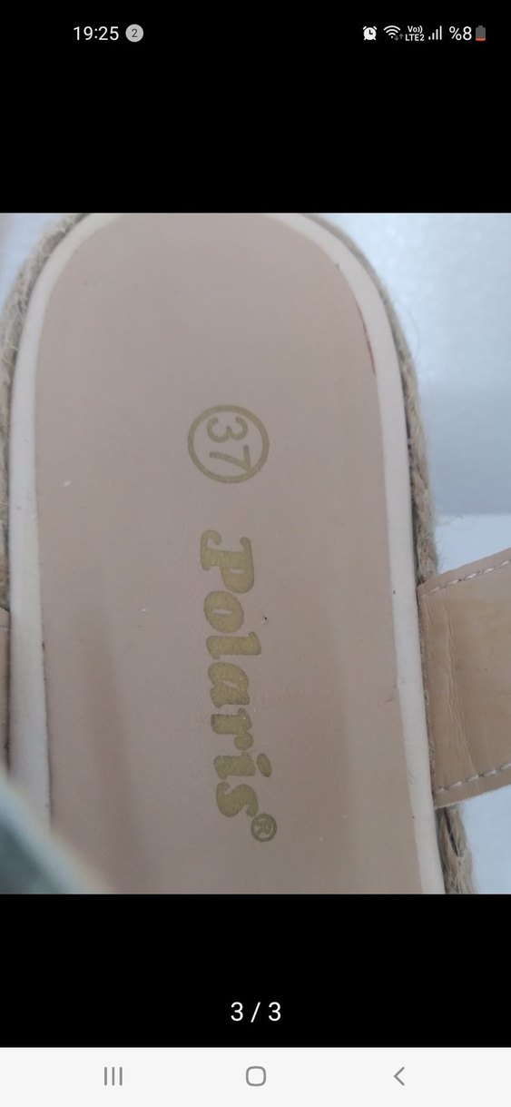 polaris Dolgu Topuklu Kadın Sandalet - Görsel 3