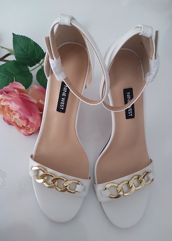 Nine west orjinal sıfır ürün BeyazTopuklu Kadın Ayakkabı - Görsel 3