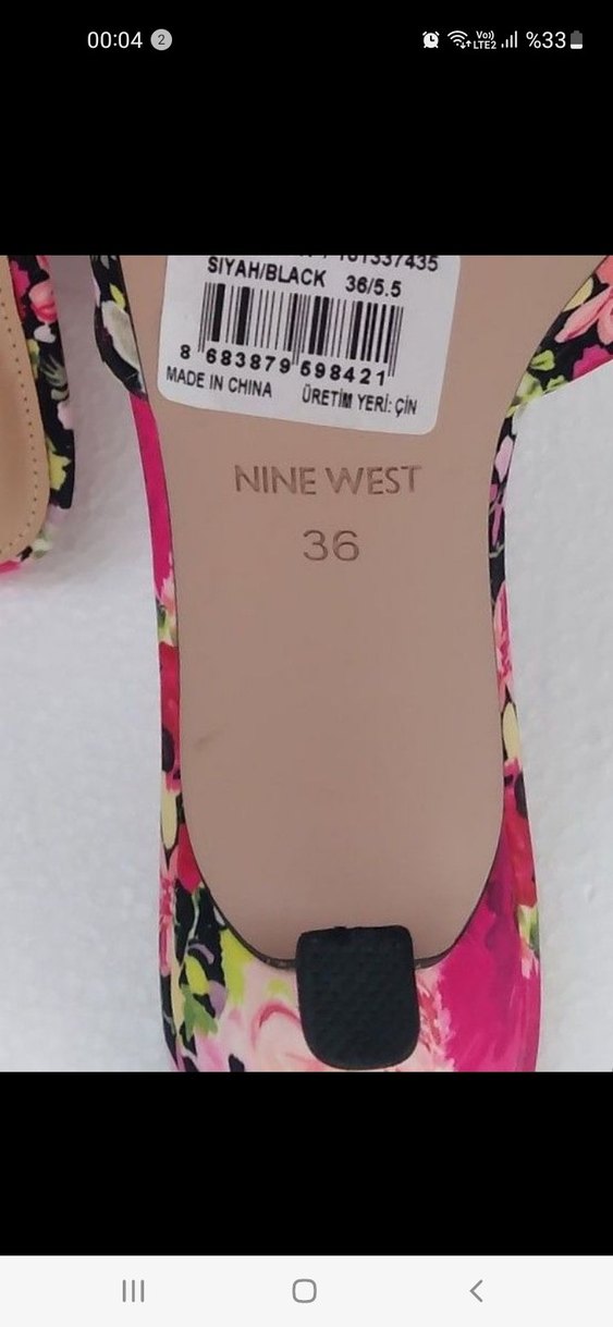 Nine West orjinal sıfır Çiçekli Kadın Terlik - Görsel 4