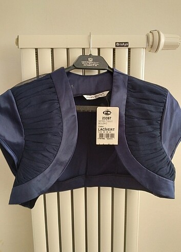 Saten tül detayli bolero