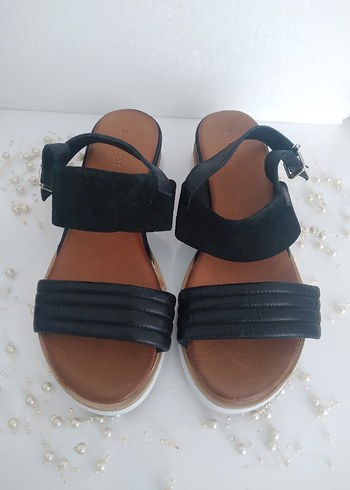 Nine west Dolgu Topuk Sandalet orjinal Sıfır ürün - Görsel 5